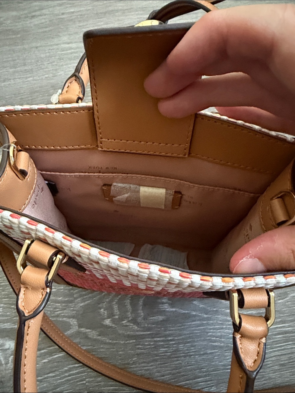 Kate Spade Ellie Mini Multi Straw Crossbody, NWT - Picture 7 of 8